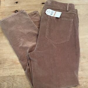 NWT Skye's the Limit Brown Corduroy pants business casual fall Western 12
